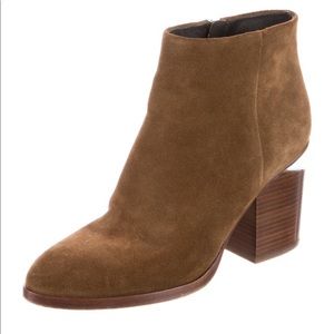 Alexander Wang brown suede booties